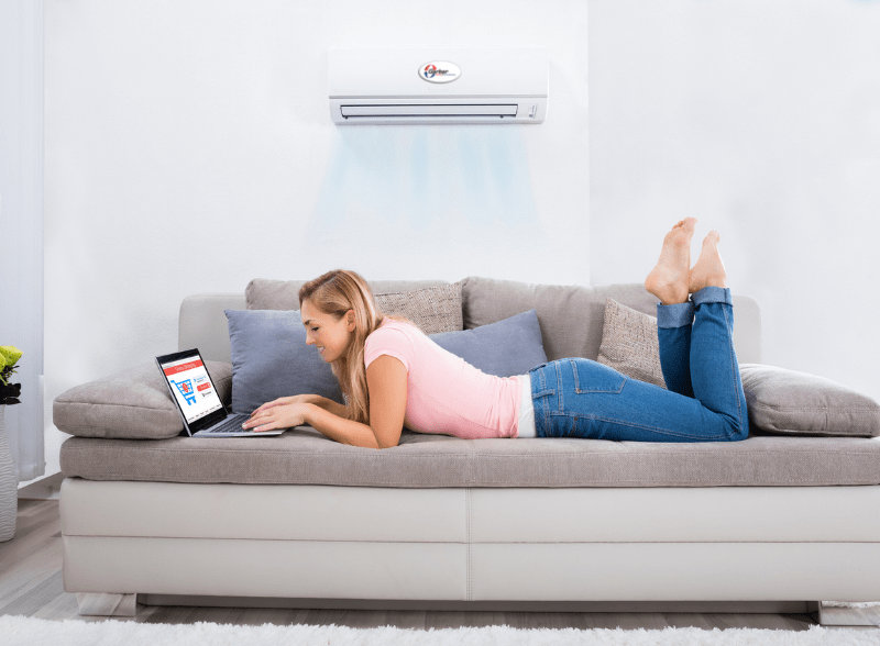 Consider a ductless air conditioning system.
